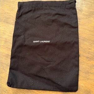 Saint Laurent Black Fabric Pouch Dust Bag